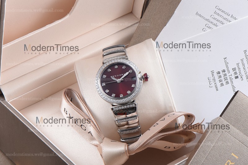 Bvlgari LVCEA Series SS/SS Bro ZLO Diams Quartz 102381 LUW33C6GDGD1D/11