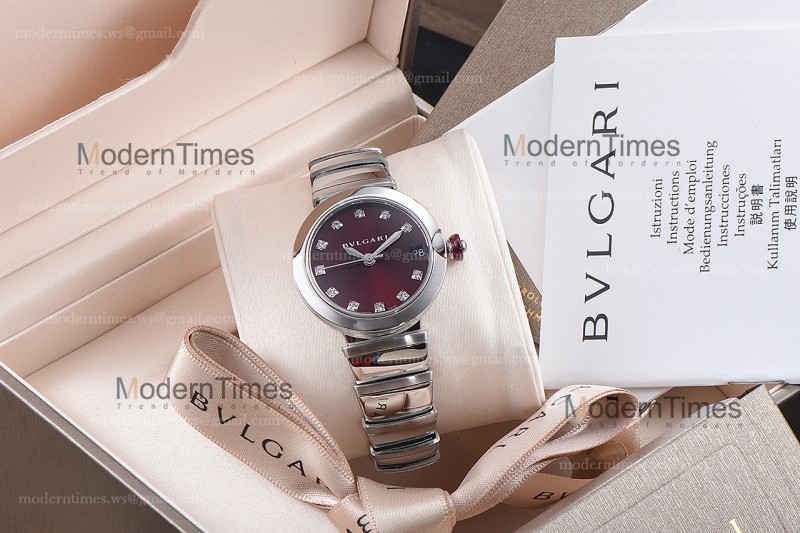 Bvlgari LVCEA Series SS/SS Bro ZLO Quartz 102196 LU28WSS/12