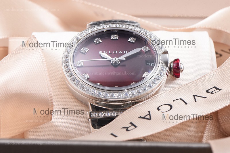 Bvlgari LVCEA Series SS/SS Bro ZLO Diams Quartz 102381 LUW33C6GDGD1D/11