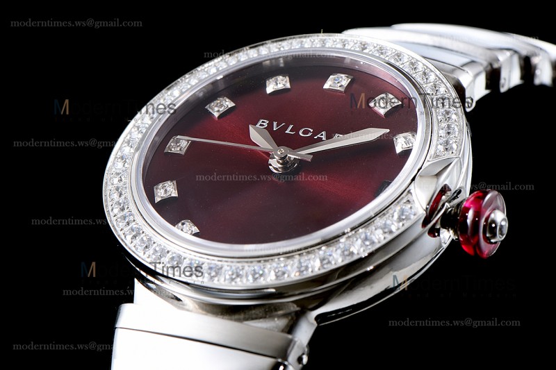 Bvlgari LVCEA Series SS/SS Bro ZLO Diams Quartz 102514 LUW23C6GDG/12