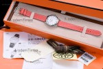 Hermes Slim D Series SS/LE BVF Wht/Red Quartz 