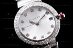 Bvlgari LVCEA Series SS/SS Wht ZLO Diams Quartz 102381 LUW33C6GDGD1D/11