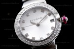 Bvlgari LVCEA Series SS/SS Wht ZLO Diams Quartz 102514 LUW23C6GDG/12