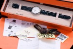 Hermes Slim D Series SS/LE BVF Wht/Blk Quartz 