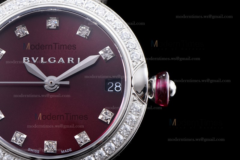 Bvlgari LVCEA Series SS/SS Bro ZLO Diams Quartz 102514 LUW23C6GDG/12