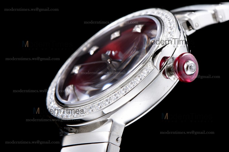 Bvlgari LVCEA Series SS/SS Bro ZLO Diams Quartz 102514 LUW23C6GDG/12