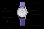 Hermes Slim D Series SS/LE BVF Wht/Per Quartz 