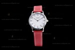 Hermes Slim D Series SS/LE BVF Wht/Red Quartz 