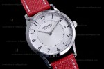 Hermes Slim D Series SS/LE BVF Wht/Red Quartz 