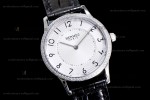 Hermes Slim D Series SS/LE BVF Wht/Blk Diams Quartz 