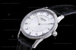 Hermes Slim D Series SS/LE BVF Wht/Blk Diams Quartz 