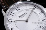 Hermes Slim D Series SS/LE BVF Wht/Blk Quartz 