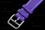 Hermes Slim D Series SS/LE BVF Wht/Per Quartz 