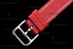 Hermes Slim D Series SS/LE BVF Wht/Red Quartz 