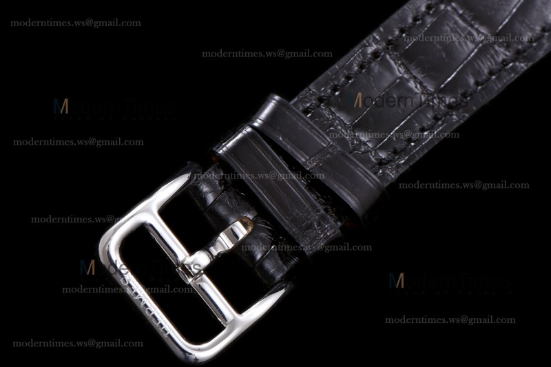 Hermes Slim D Series SS/LE BVF Wht/Blk Diams Quartz 
