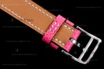 Hermes Slim D Series SS/LE BVF Wht/Pin Quartz 
