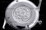 Hermes Slim D Series SS/LE BVF Wht/Per Diams Quartz 
