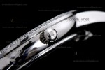 Hermes Slim D Series SS/LE BVF Wht/Blk Diams Quartz 