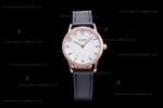 Hermes Slim D Series RG/LE BVF Wht/Blk Diams Quartz 