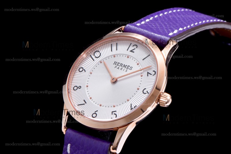 Hermes Slim D Series RG/LE BVF Wht/Red Quartz 