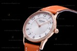 Hermes Slim D Series RG/LE BVF Wht/Bro Diams Quartz 