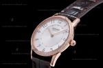 Hermes Slim D Series RG/LE BVF Wht/Bro Diams Quartz 