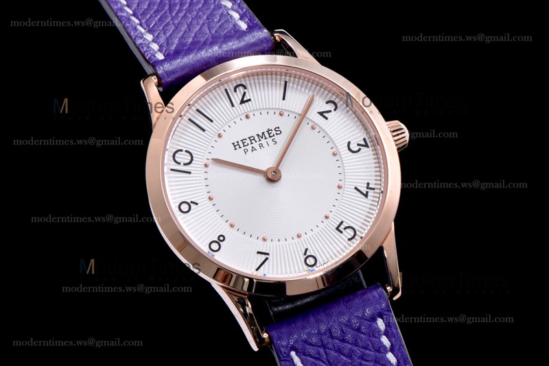 Hermes Slim D Series RG/LE BVF Wht/Red Quartz 