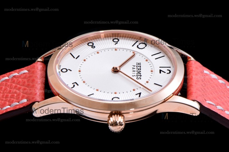 Hermes Slim D Series RG/LE BVF Wht/Red Quartz 