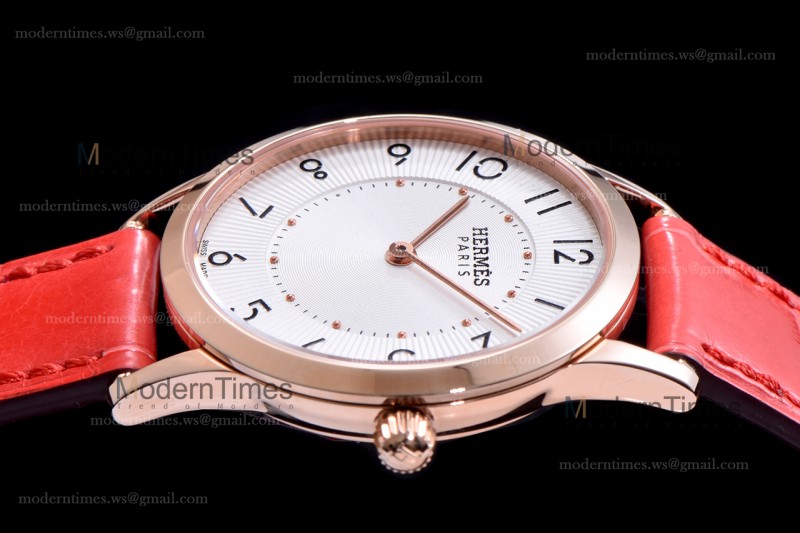 Hermes Slim D Series RG/LE BVF Wht/Red Quartz 