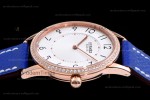 Hermes Slim D Series RG/LE BVF Wht/Blu Diams Quartz 