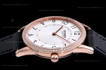 Hermes Slim D Series RG/LE BVF Wht/Blk Diams Quartz 