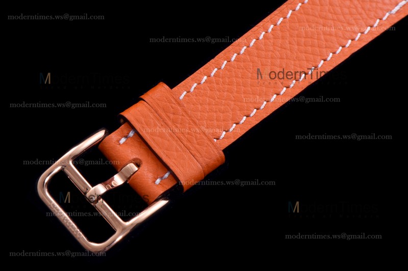 Hermes Slim D Series RG/LE BVF Wht/Bro Quartz 