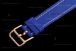 Hermes Slim D Series RG/LE BVF Wht/Blu Diams Quartz 