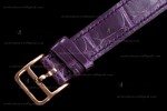 Hermes Slim D Series RG/LE BVF Wht/Per Diams Quartz 