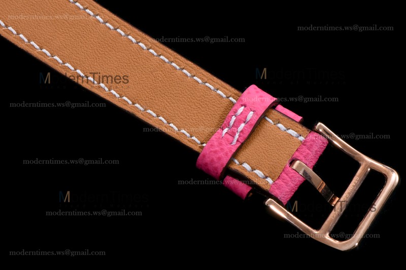 Hermes Slim D Series RG/LE BVF Wht/Pin Quartz 