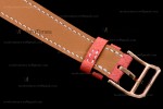 Hermes Slim D Series RG/LE BVF Wht/Red Diams Quartz 