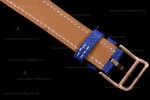 Hermes Slim D Series RG/LE BVF Wht/Blu Diams Quartz 