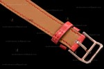 Hermes Slim D Series RG/LE BVF Wht/Red Diams Quartz 