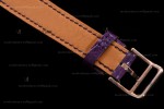 Hermes Slim D Series RG/LE BVF Wht/Per Diams Quartz 