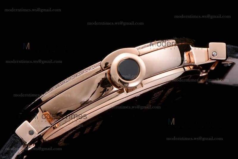 Bvlgari LVCEA Series RG/LE Blk/Blk Diams BVF Automatic 