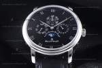 Blancpain Villeret SS/LE Blk/Blk Sapphire ZBF Automatic 6057-1542-55B