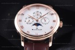 Blancpain Villeret RG/LE Wht/Bro Sapphire ZBF Automatic 6057-3642-55B
