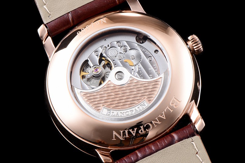 Blancpain Villeret RG/LE Wht/Bro Sapphire ZBF Automatic 6659-3631-58B