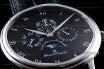 Blancpain Villeret SS/LE Blk/Blk Sapphire ZBF Automatic 6057-1542-55B