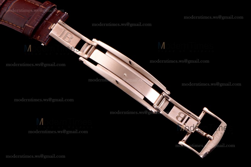 Blancpain Villeret RG/LE Wht/Bro Sapphire ZBF Automatic 6664-3642-55B