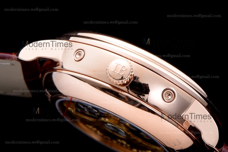 Blancpain Villeret RG/LE Wht/Bro Sapphire ZBF Automatic 6664-3642-55B