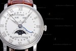 Blancpain Villeret SS/LE Wht/BroSapphire OMF Automatic 6654A-1127-55B
