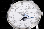 Blancpain Villeret SS/LE Wht/Blk Sapphire OMF Automatic 6654A-1127-55B