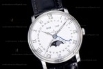 Blancpain Villeret SS/LE Wht/Blk Sapphire OMF Automatic 6654A-1127-55B