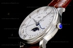 Blancpain Villeret SS/LE Wht/BroSapphire OMF Automatic 6654A-1127-55B